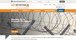 Desktop Screenshot of justdetention.org